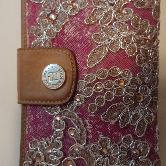 Vintage 90s Upcycled Authentic Fendi Genuine Leather Wallet - Picture 3 of 16